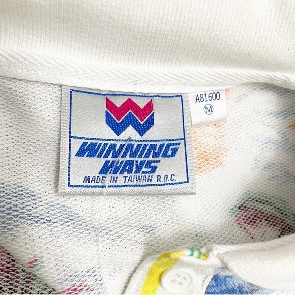 NWT Vintage Winning Ways Tropical Sailing Long Sleeve Knit Pullover Size Small - Picture 7 of 12